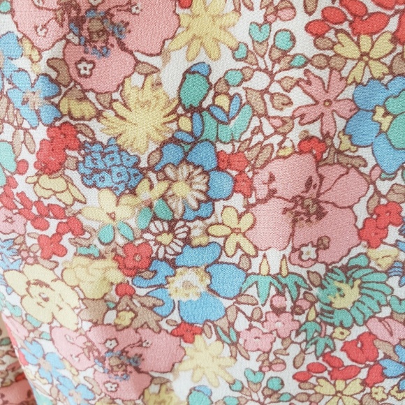 Madewell Cold Shoulder 100% Silk Dress 10 Romantic Nap Floral Cottagecore NWT - Picture 6 of 9